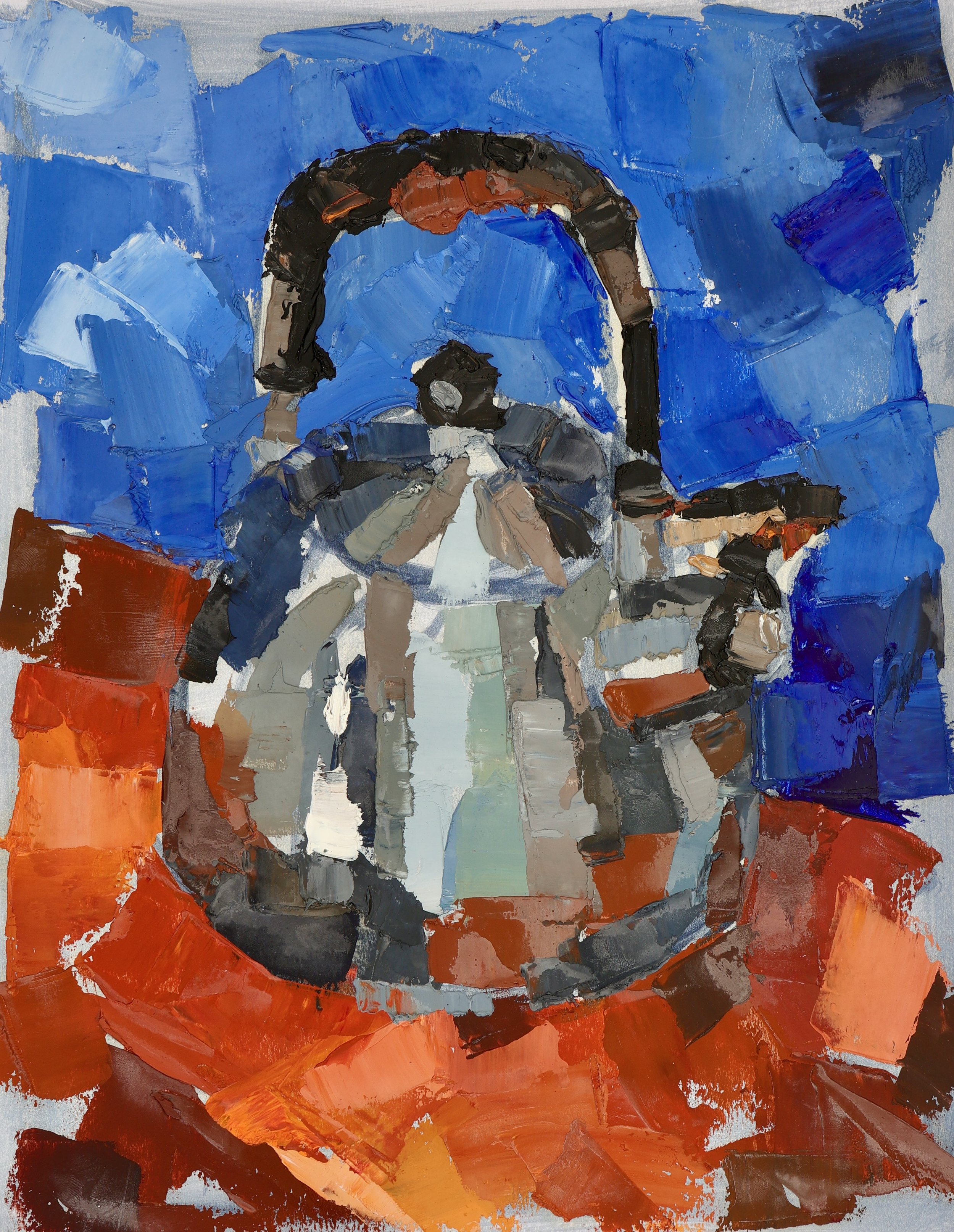 Teapot III (2021), Oil on Paper, 14 x 11 in.