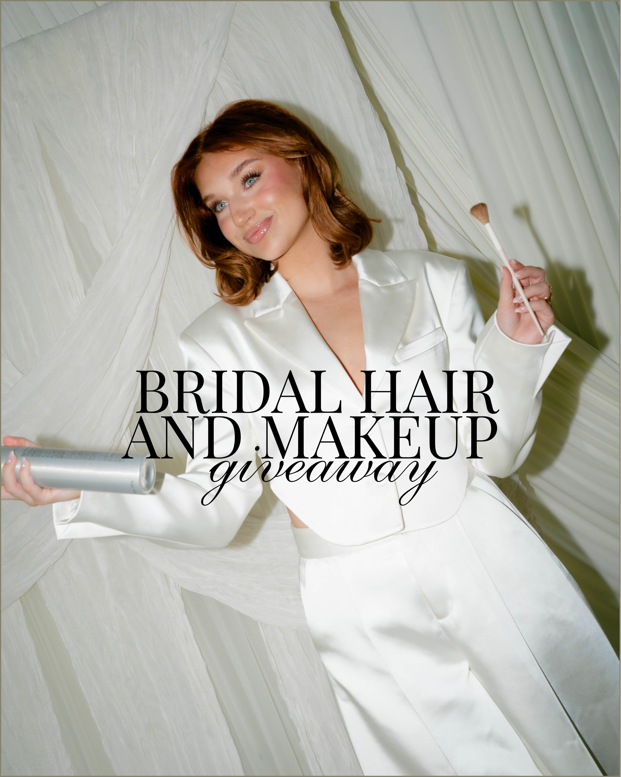 2000 FOLLOWERS GIVEAWAY!!! 

1. FOLLOW @HAILEYSARAHBEAUTY 
2. TAG AN ENGAGED FRIEND IN THE COMMENTS (ONE ENTRY PER COMMENT, UNLIMITED ENTRIES)
3. COMPLETE A WEDDING INQUIRY FORM THROUGH MY WEBSITE 
MUST BE A 2027 BRIDE WITH A VENUE AND DATE SECURED

