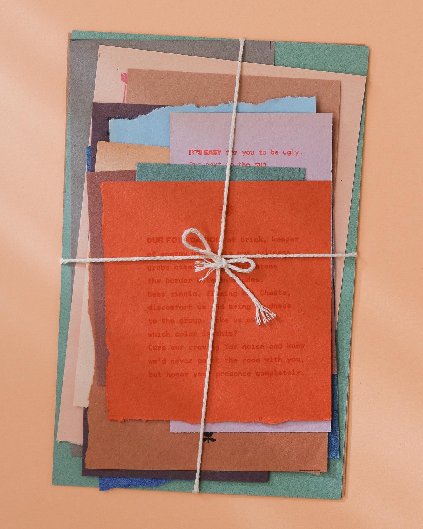 Introducing latest project: Compendium of Color
A collaboration with poet @jsuskin !

It is a loose book form inspired by my vintage paper collection, mainly acquired at @artsandscraps. We blended my vision of color and Jacqueline&rsquo;s language of