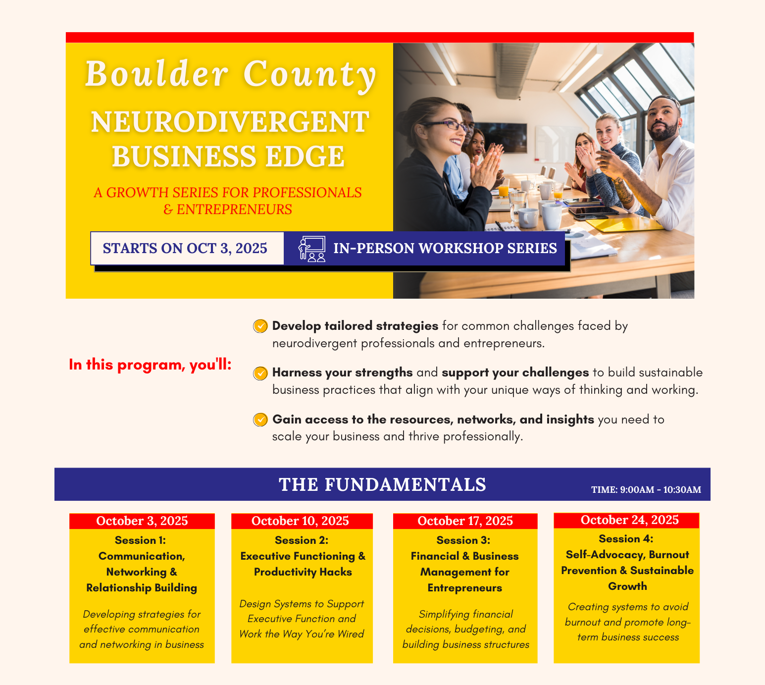 Boulder County Neurodivergent Business Edge: Communication, Networking, and Relationship Building