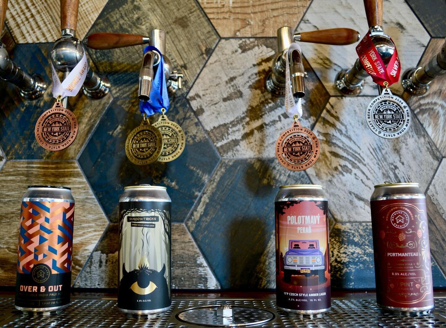 Last week we were proud to come home with some hefty hardware from the New York State Craft Beer Competition! 4 medals were awarded to our humble little operation, accumulating some of the highest points of the several hundred breweries who participa