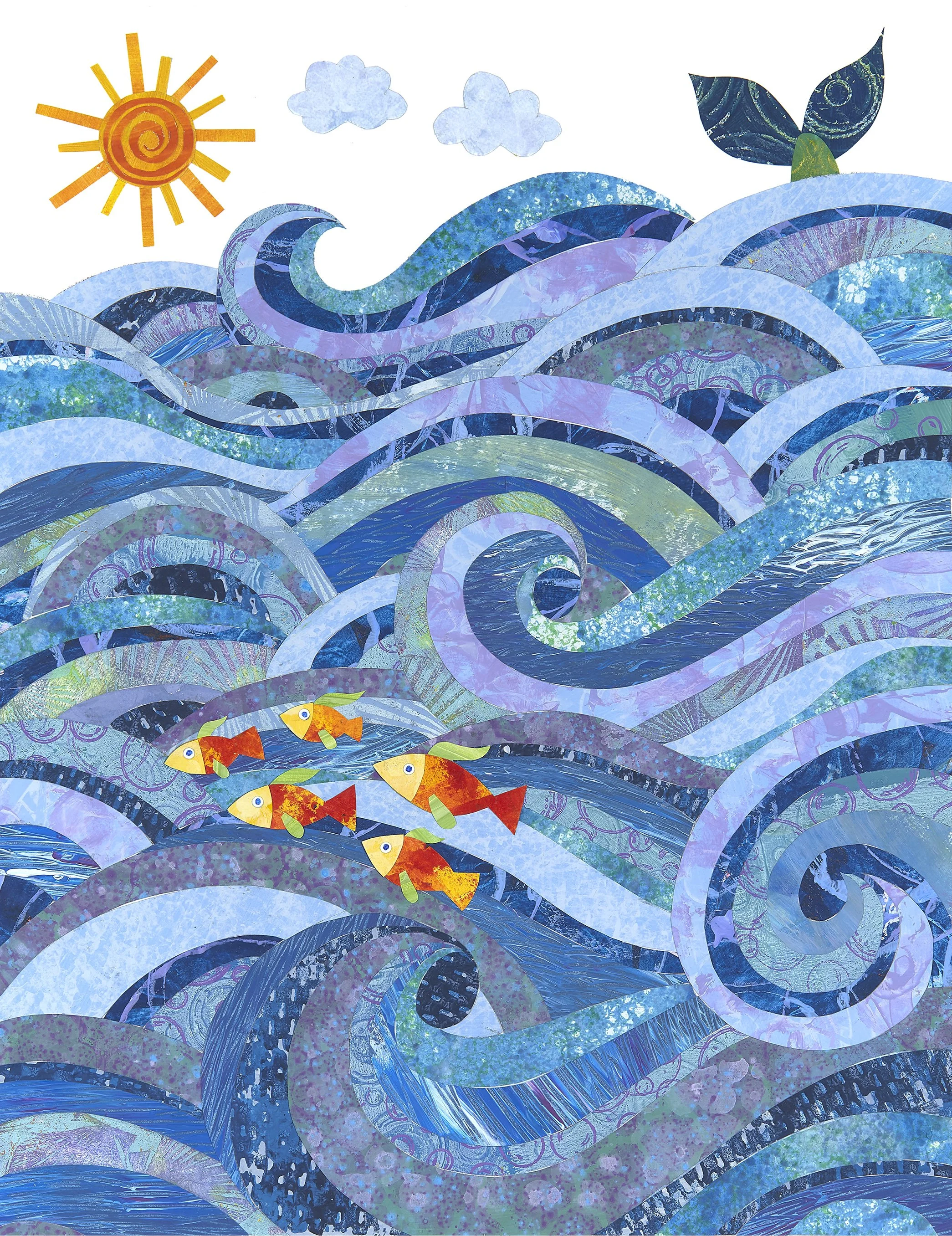 Playing in the Waves 11" x 14"