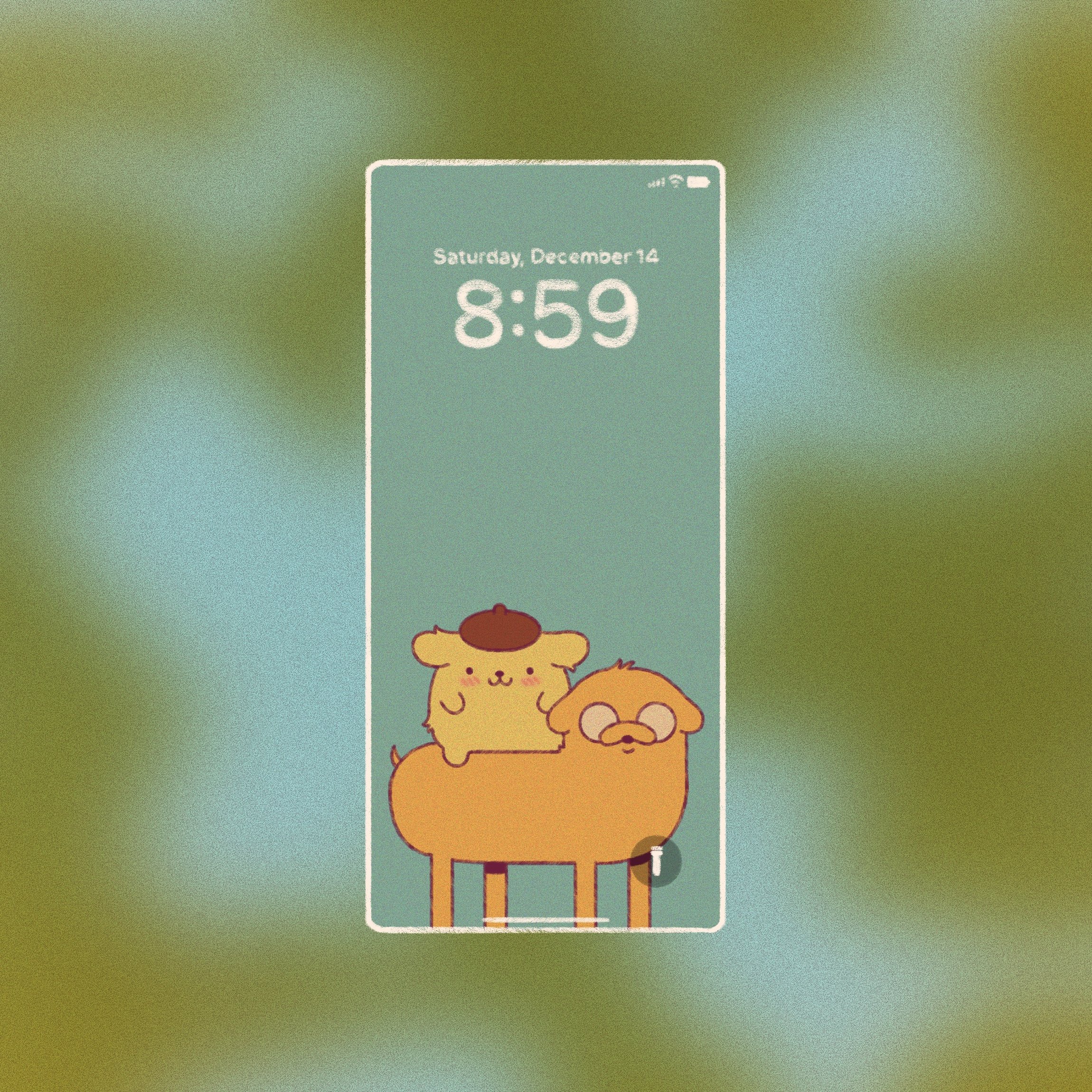 Jake and Pompom Wallpaper
