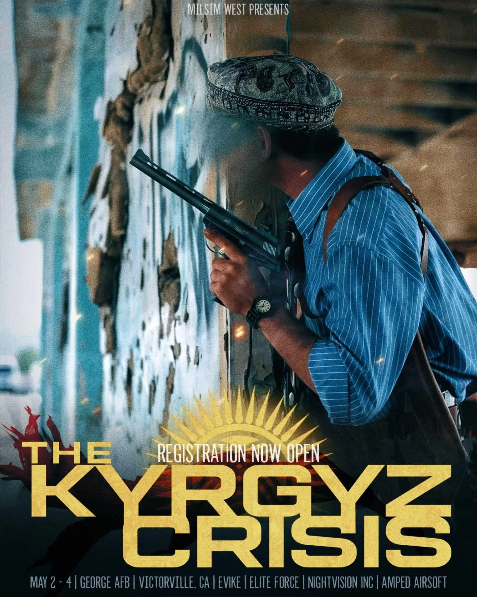 Registration for MilSim West Presents: The Kyrgyz Crisis is now open!

Hit the link in the bio for more 👏
--

Conflict on the Kyrgyz steppes has reached an all time high. Russian peacekeepers, well fed and equipped, struggle to keep peace in a city 