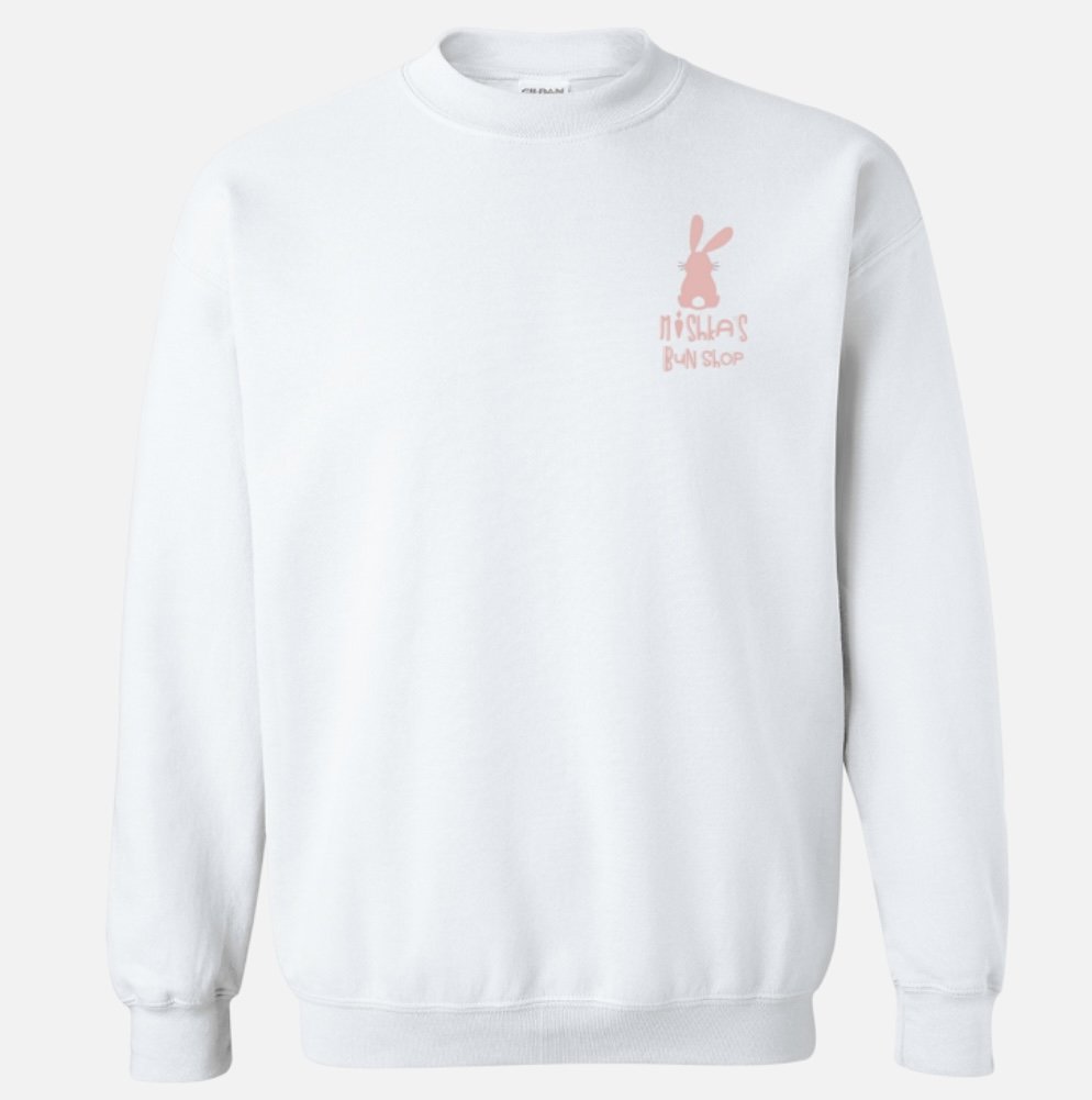 Women's White Crewneck Sweatshirt