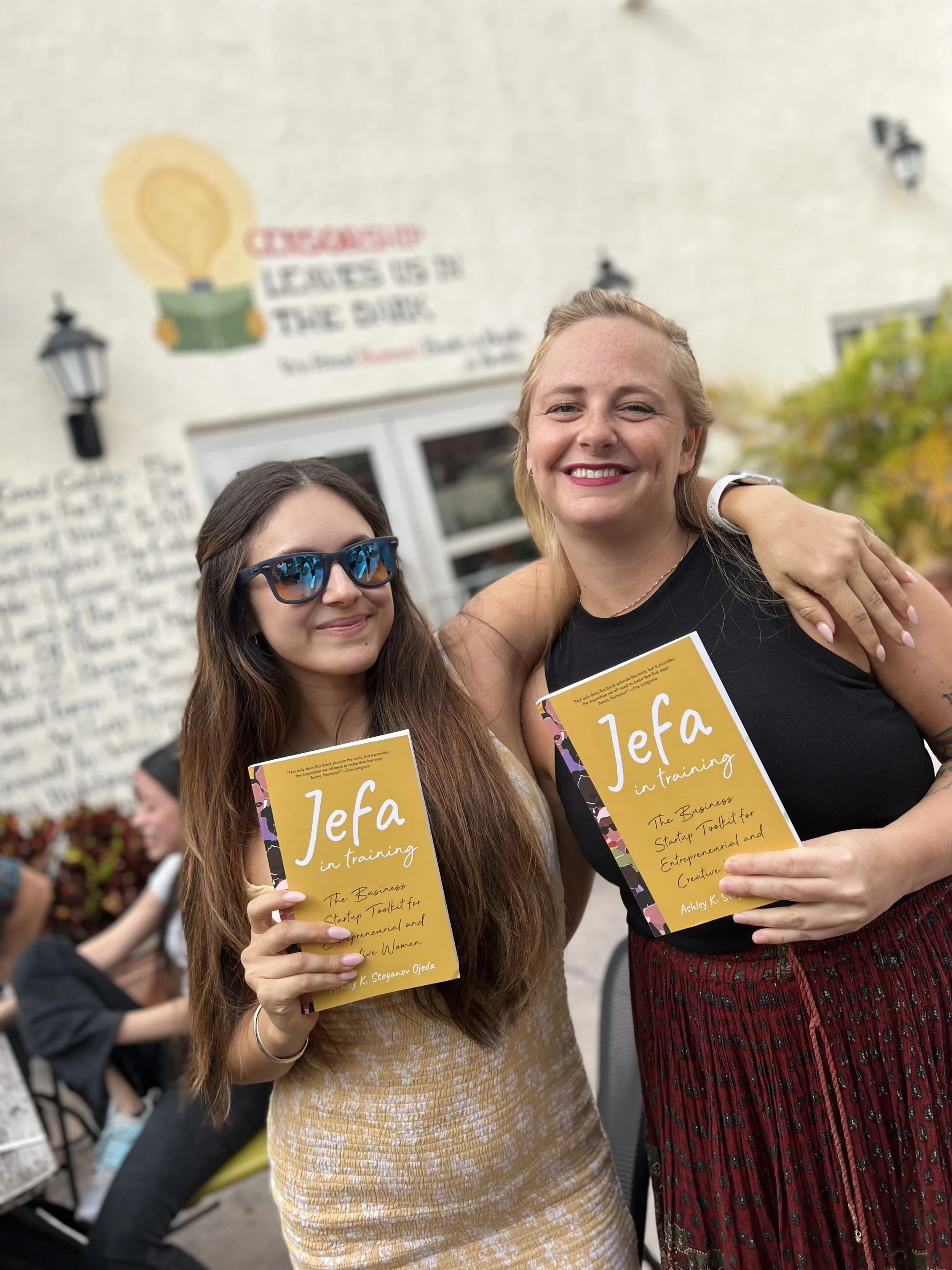 La Jefa in training Book Tour