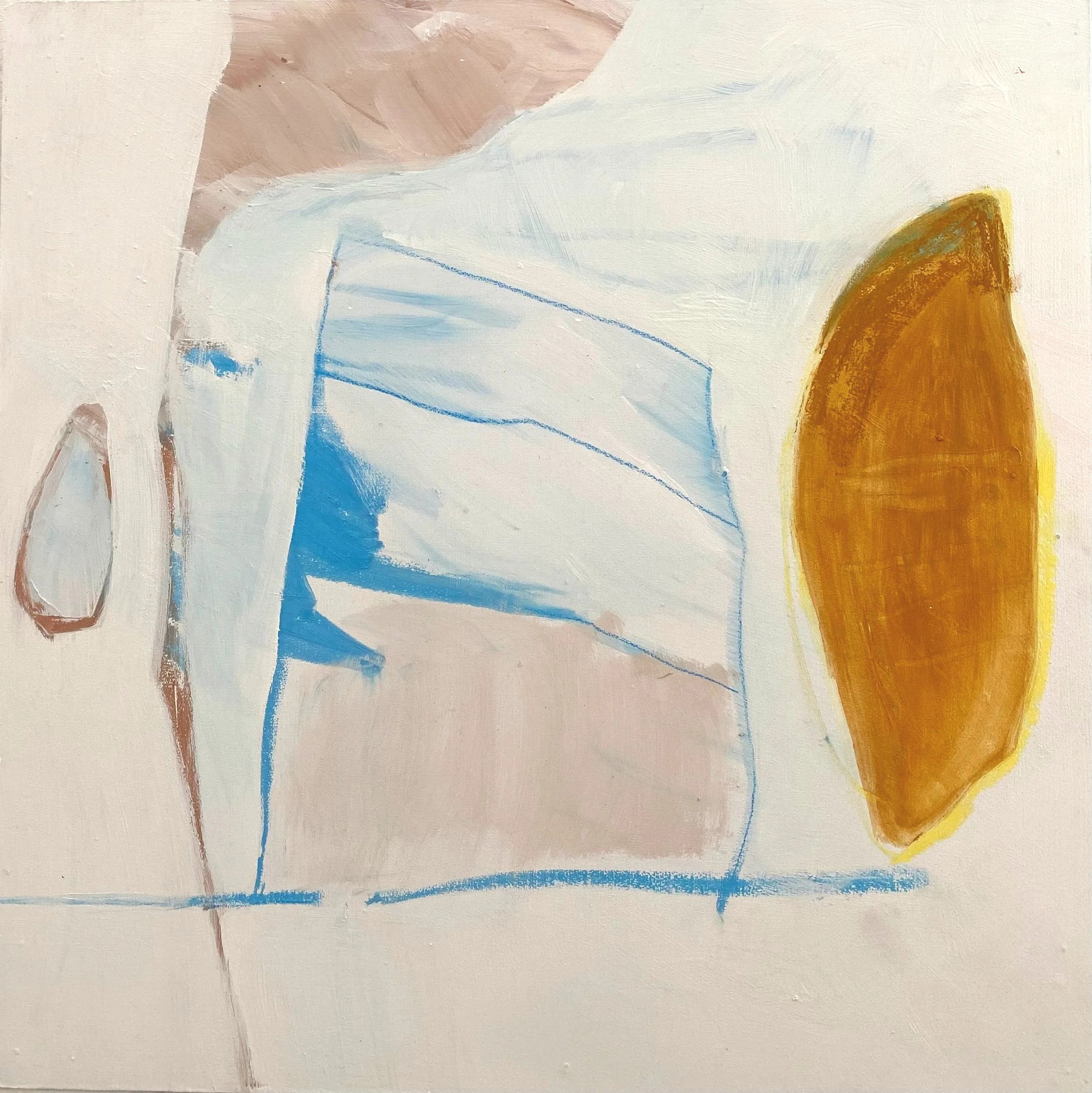 Untitled / Collaboration
Chalk pastel, graphite, found rock pigment, and gesso on Masonite, 2' x 2', 2016 (Rachel Brumitt and TBK)