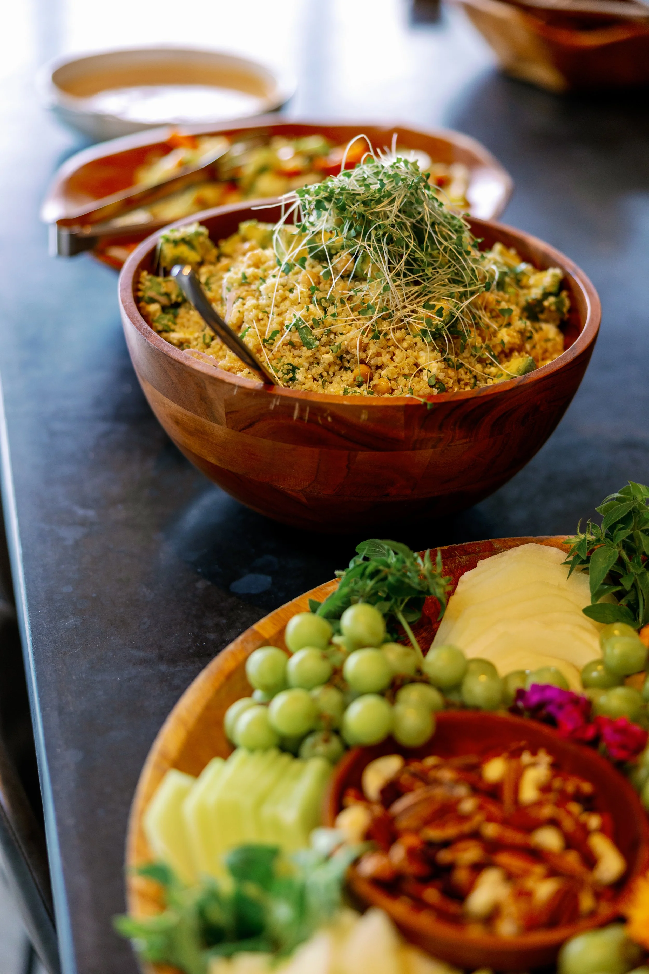 Our meals are more than just food—they’re a celebration of the island’s natural abundance. You’ll enjoy dishes crafted from ingredients foraged right here in the San Juan Islands, each meal designed to nourish your body and delight your senses. This 