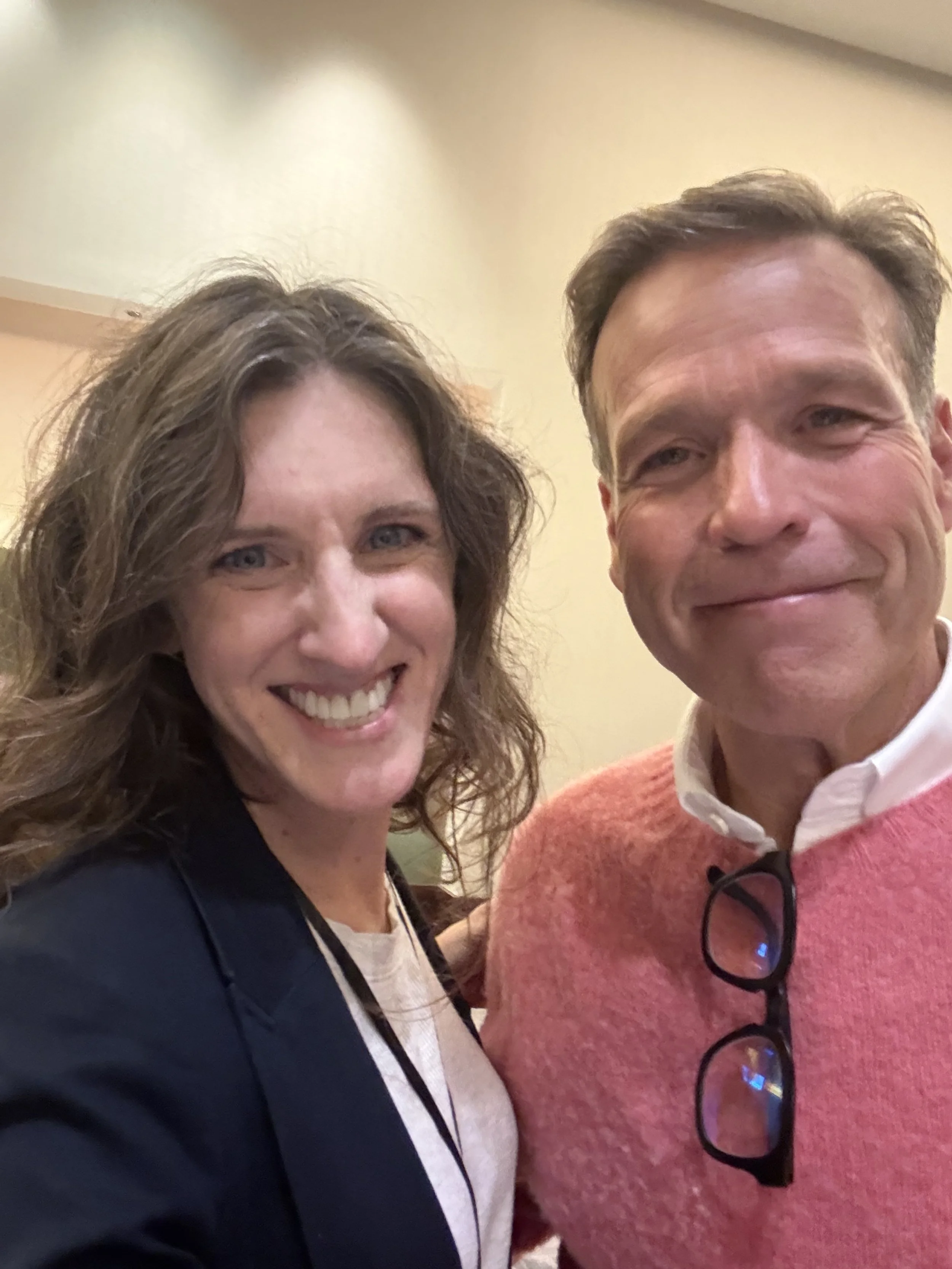Annie Figenshu and Donald Miller together at the Coach Builder Summit, where Annie continues her advanced StoryBrand training.