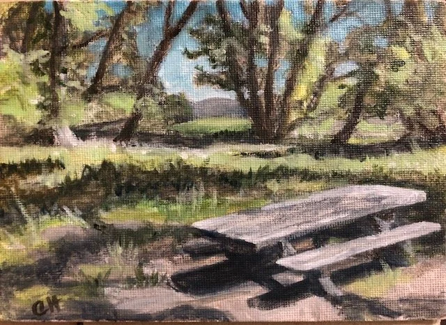 Oil painting by Claudia Hacker