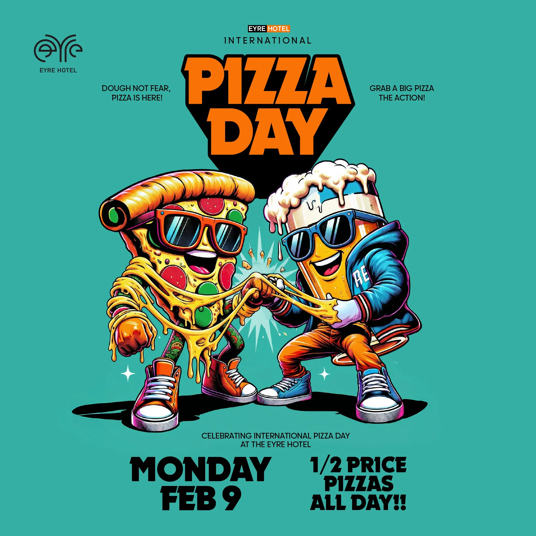 pizza day at the eyre hotel, whyalla - Monday February 9th