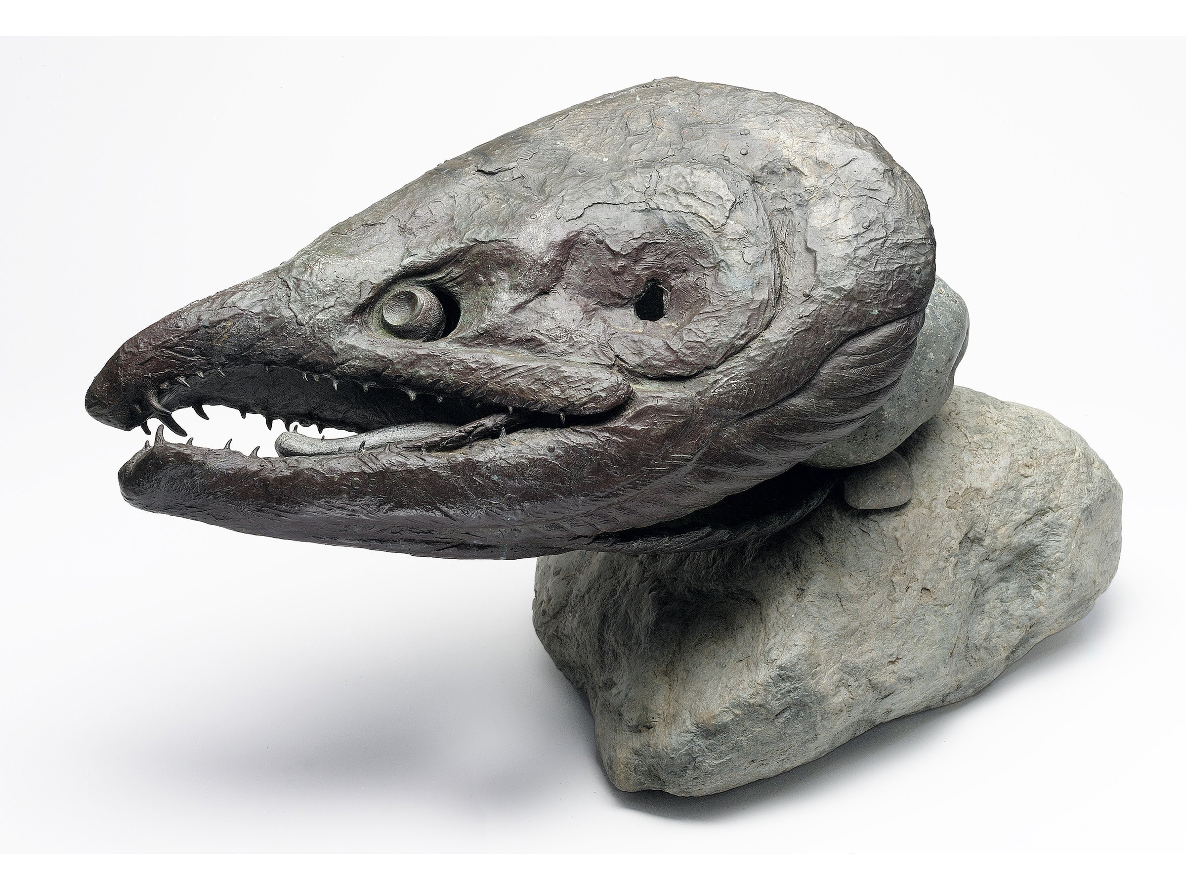 13. SPAWNED OUT CHUM , Tom Jay Cast bronze. 22"X12"X10 One of a kind