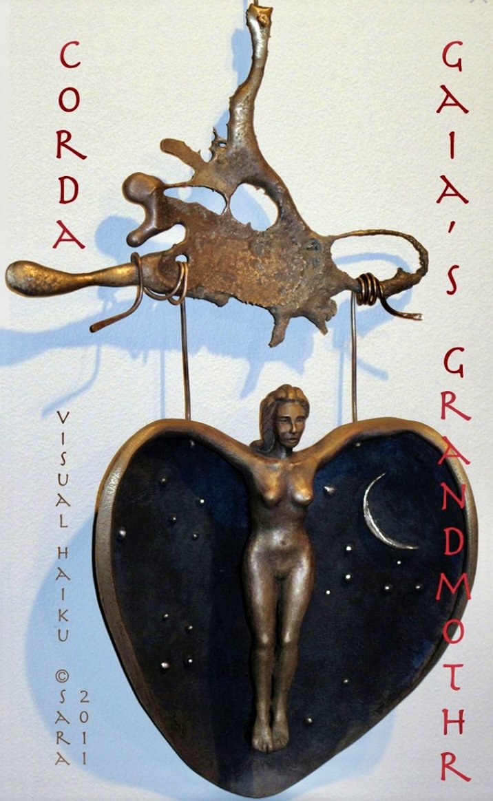 18. CORDA , Sara Mall Johani Cast bronze. 14"x8"x2" One of a kind.
