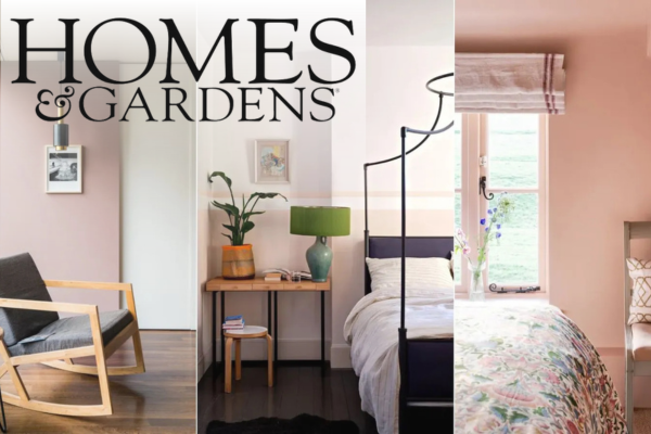 Home & Gardens with different room designs in background