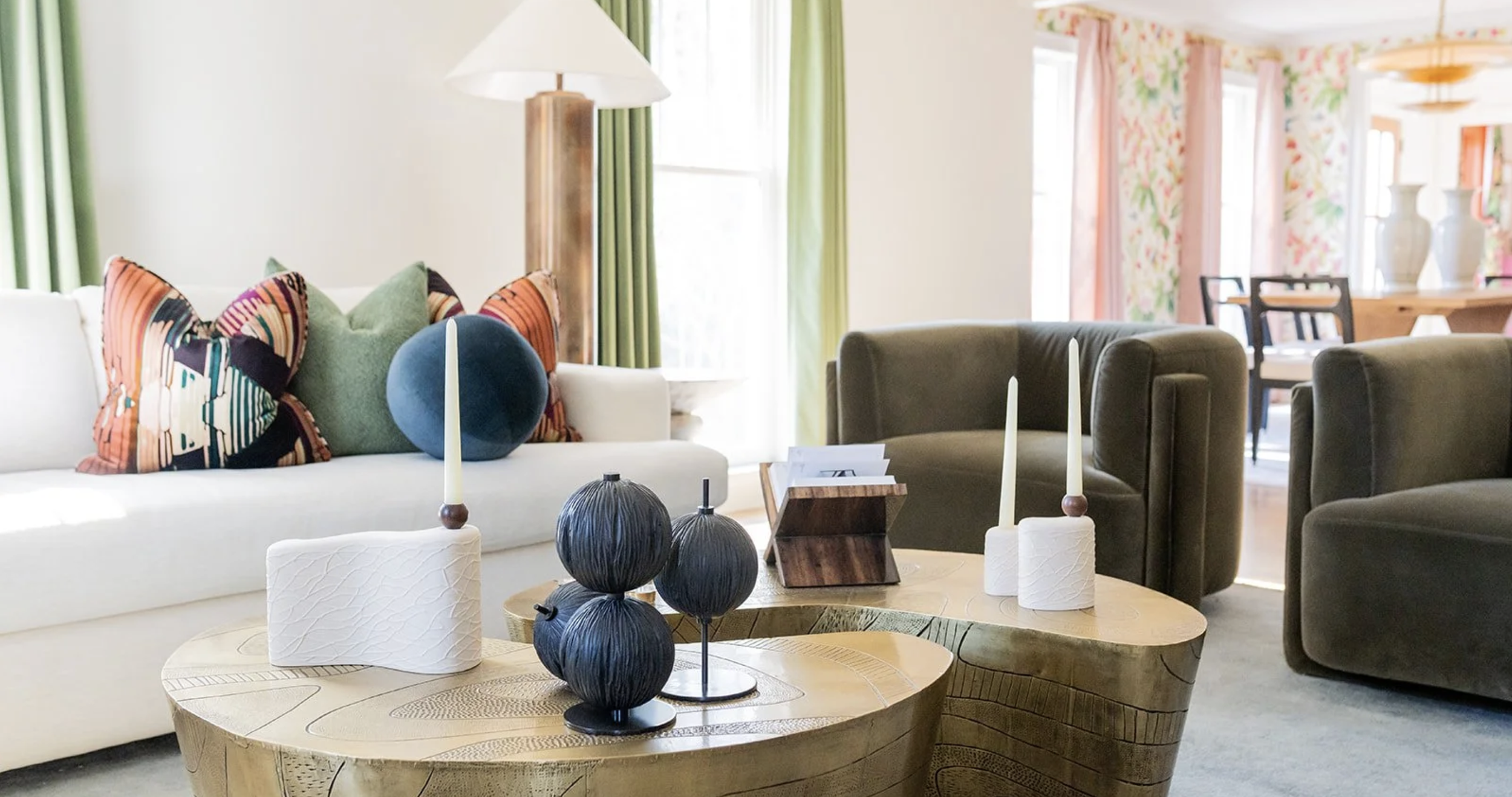 Bespoke in Buckhead Living Room by METAL + PETAL in Atlanta, Georgia.