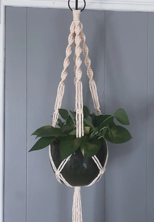 Plant Macrame Hanger Decorative Flower Pot Holder Stand Woven Rope Planter Hanger Hanging Plant Pot Basket for Indoor Outdoor Deck Ceiling Style A Plant Macrame Hanger Decorative Flower Pot Holder Stand Woven Rope Planter Hanger Hanging Plant Pot Basket for Indoor Outdoor Deck Ceiling Style A