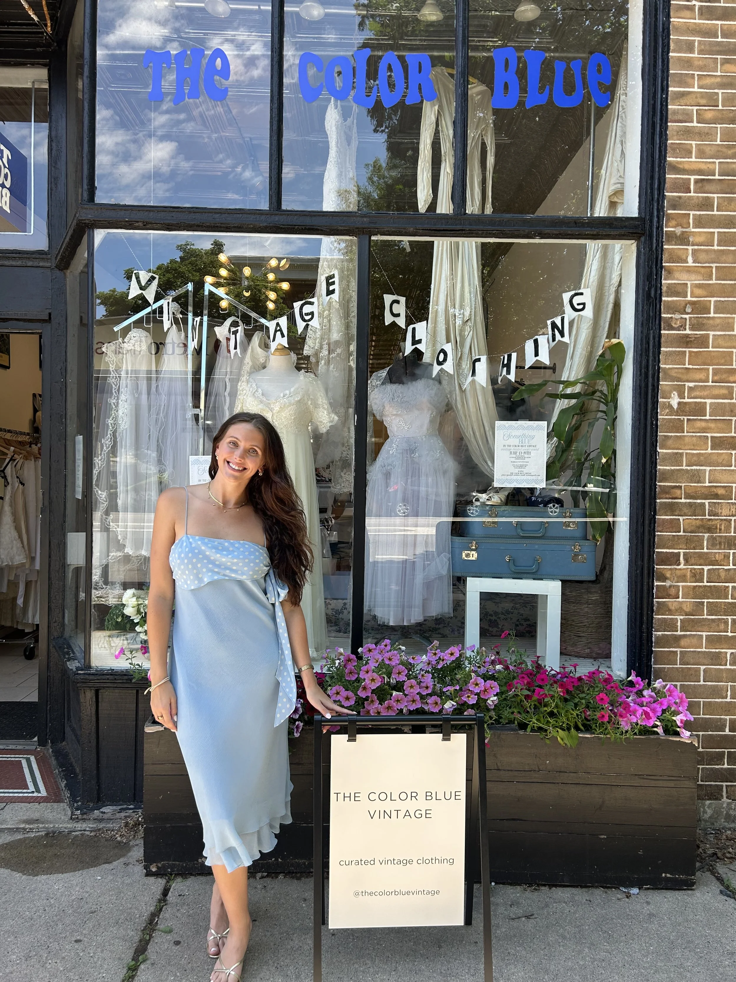 The Color Blue Vintage
