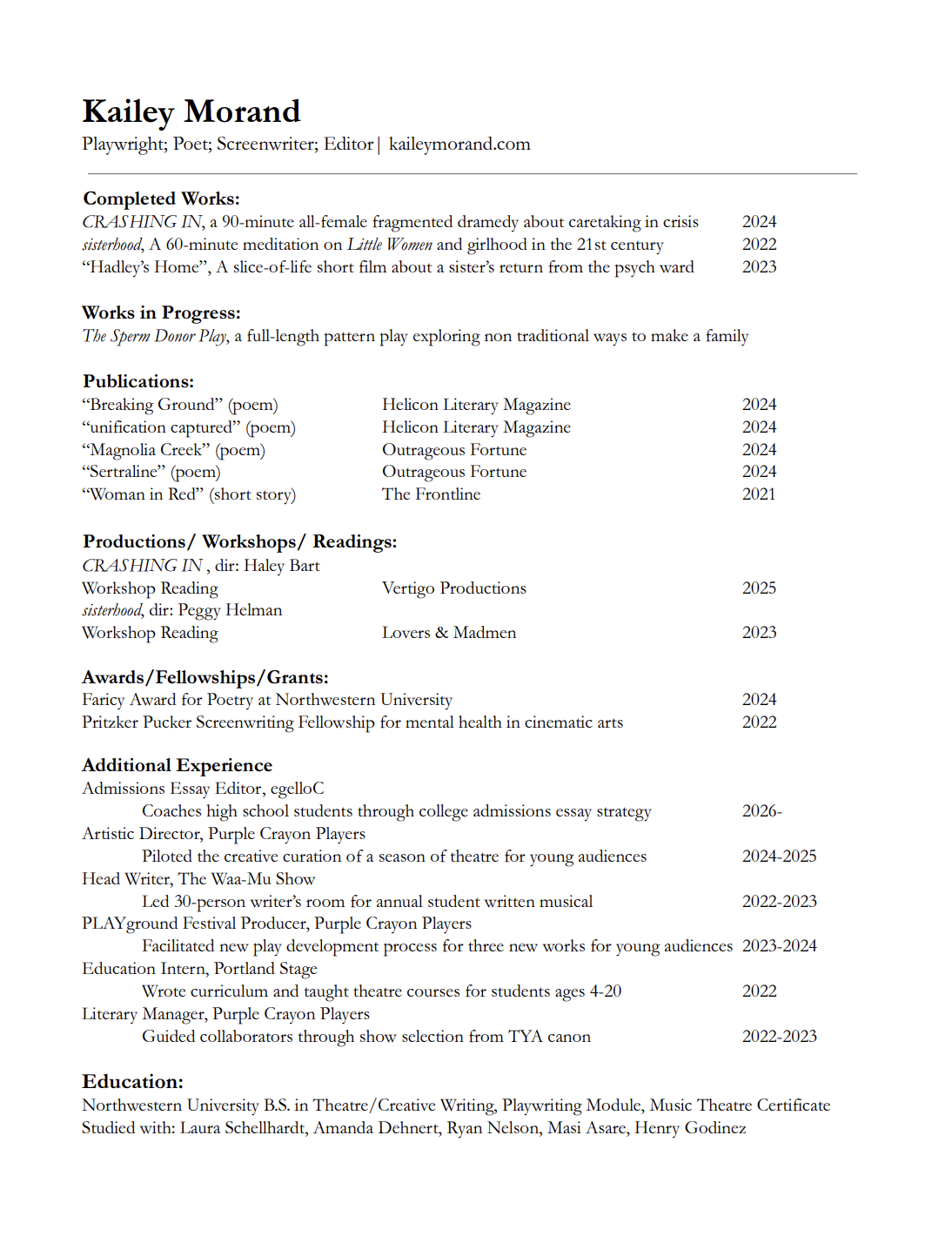 Writing Resume