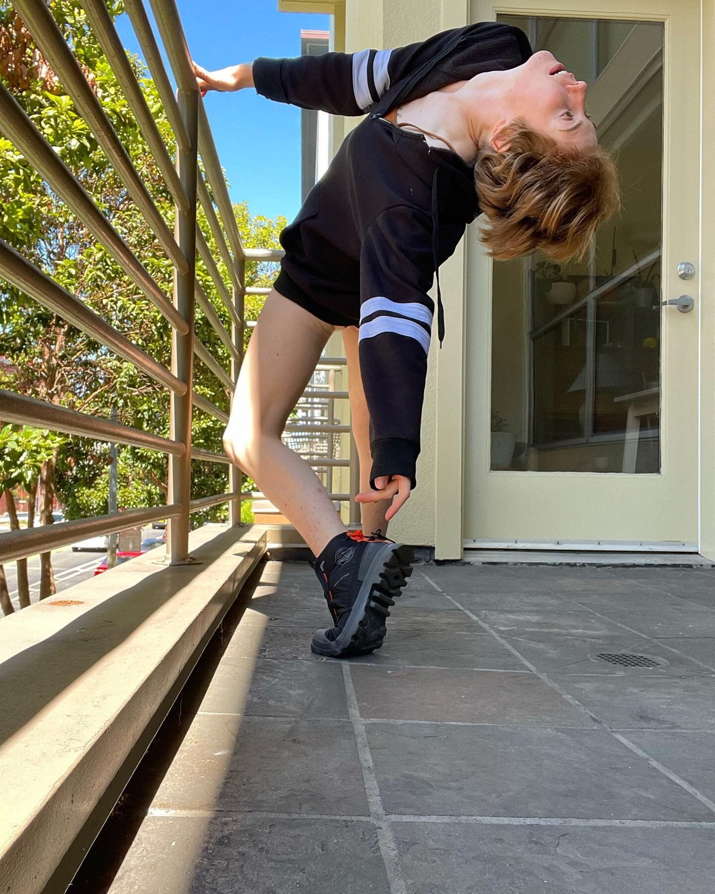 with support (a handrail) i can do anything (a backbend)