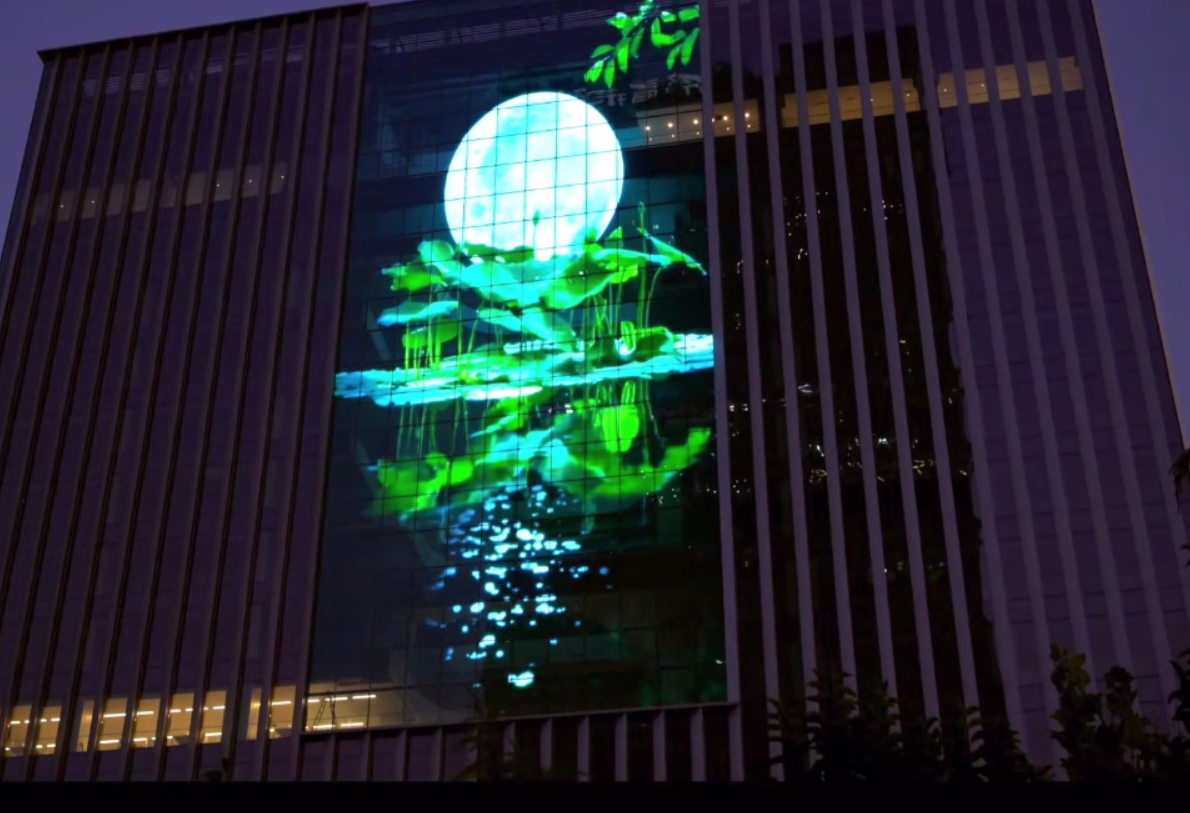 LED Glass, projection glass, cutting edge