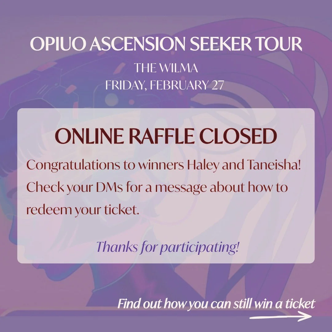 Thank you so much to everyone who entered the Opiuo ticket raffle! This giveaway is now closed. Winners have been selected and notified via DM. 

Didn&rsquo;t win this round? Don&rsquo;t worry. You have another chance! Join us for an Opiuo Yoga Flow 