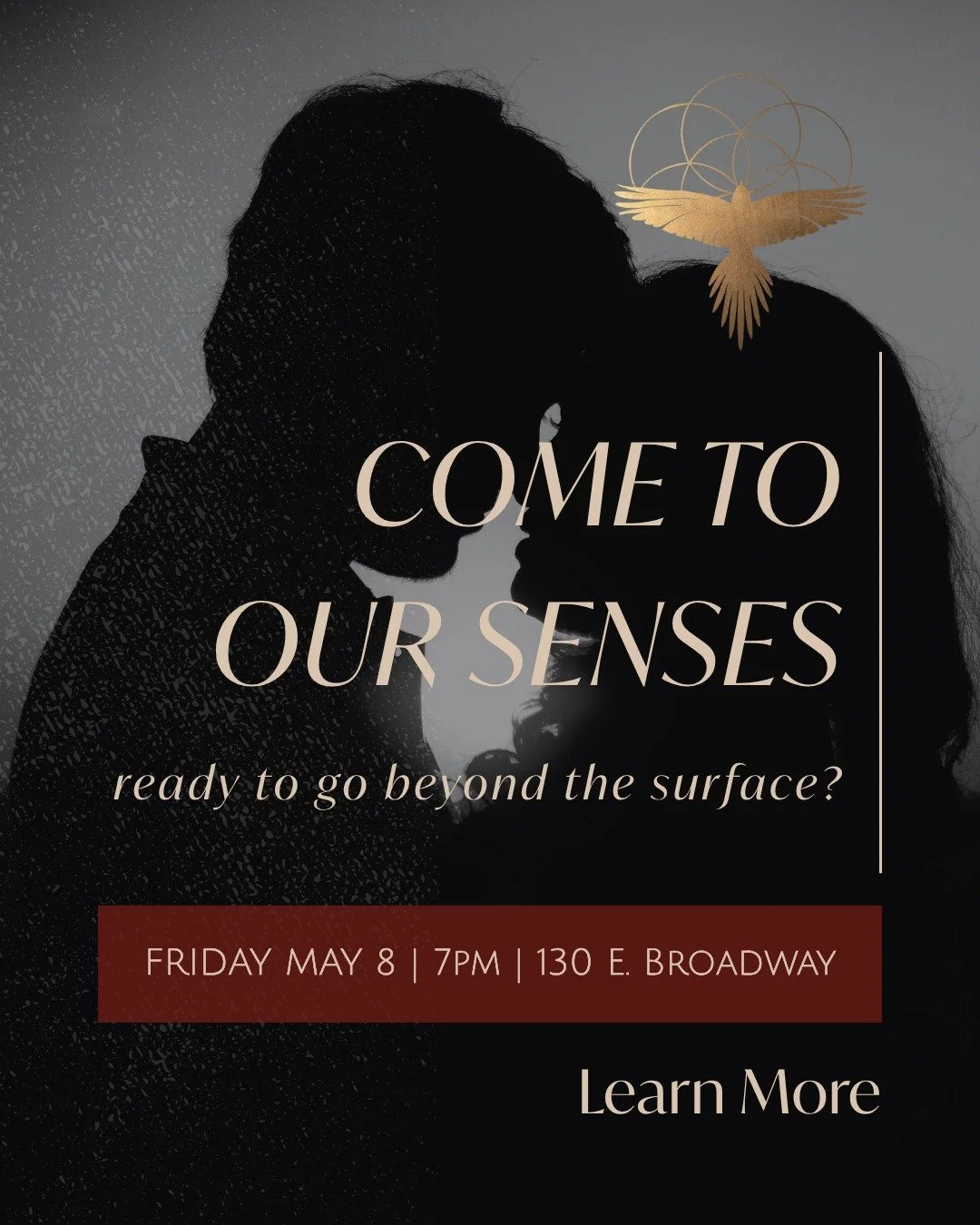 At Come to Our Senses tomorrow, you will:

🌿 Explore sensuality without pressure
🌿 Practice communication and authentic connection
🌿 Rediscover the pleasure of being fully present in your body

Are you ready to step beyond surface interaction and 