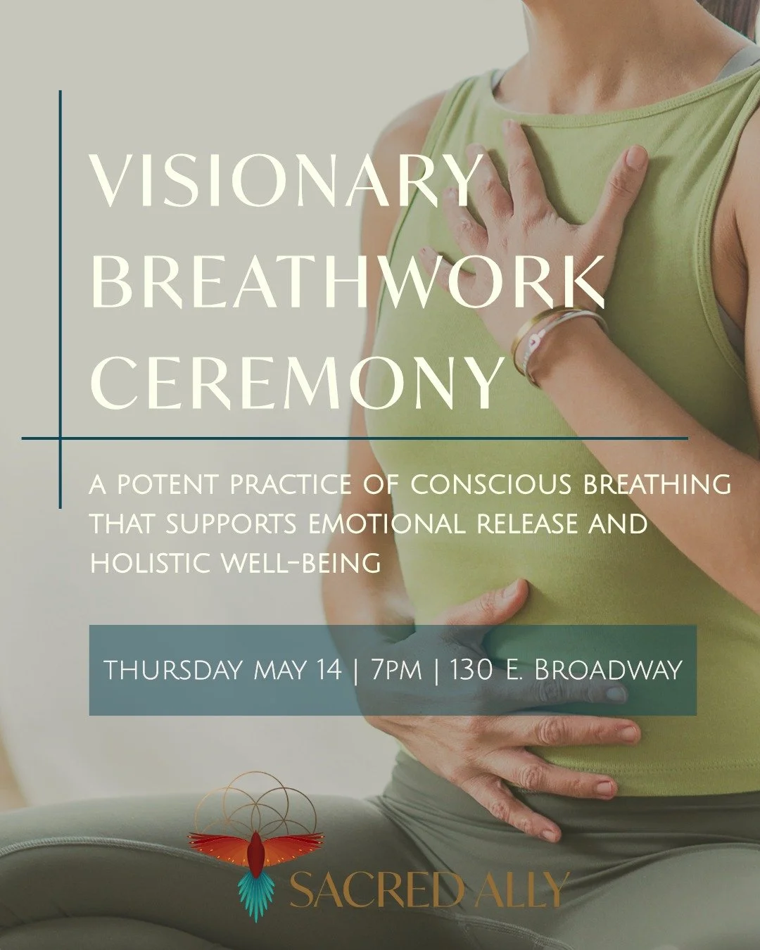This Thursday at 7pm, join us for Visionary Breathwork: a powerful guided breathwork immersion designed to help you release what&rsquo;s been held, reconnect with yourself, and create space for clarity, healing, and renewal.

Through conscious, conne