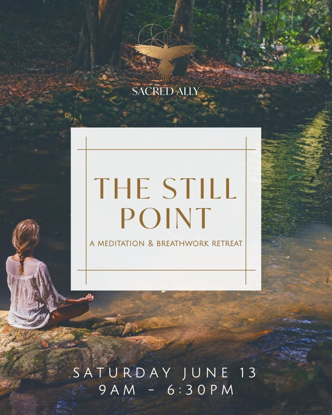 ✨ We are just a few days away from The Still Point: a 1-Day Meditation &amp; Breathwork Retreat ✨

If you've been feeling stretched thin or disconnected from yourself, this retreat offers something rare: an entire day dedicated to slowing down. Throu
