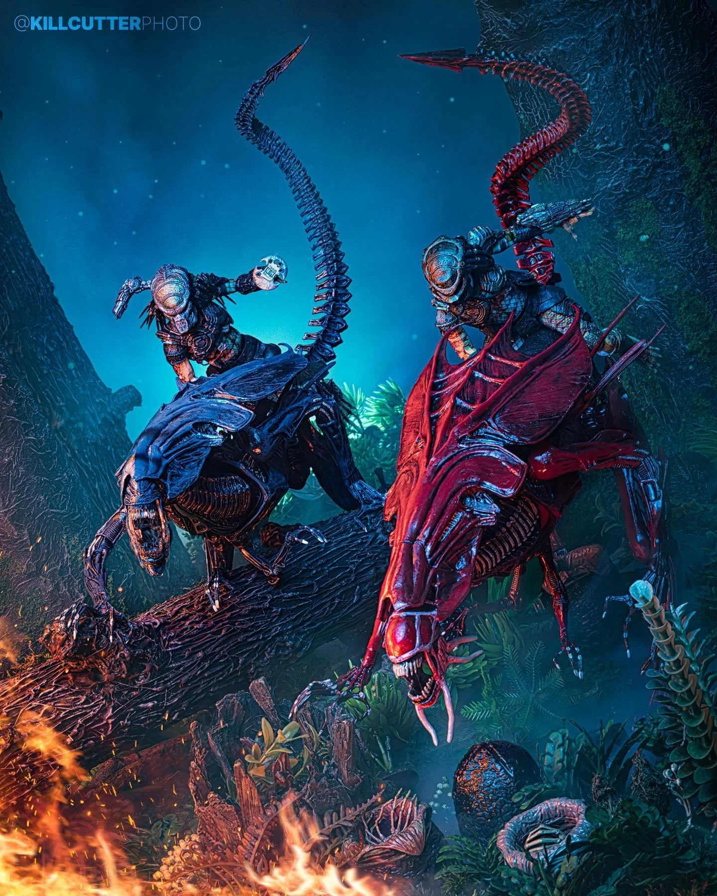 &ldquo;Scouting Party&rdquo;
Just a photo of a couple of Predators riding a pair of Alien Queens to start your Wednesday off. I hope you are all having a great week!

I captured this shot back in September and finally wrapped up the editing process. 