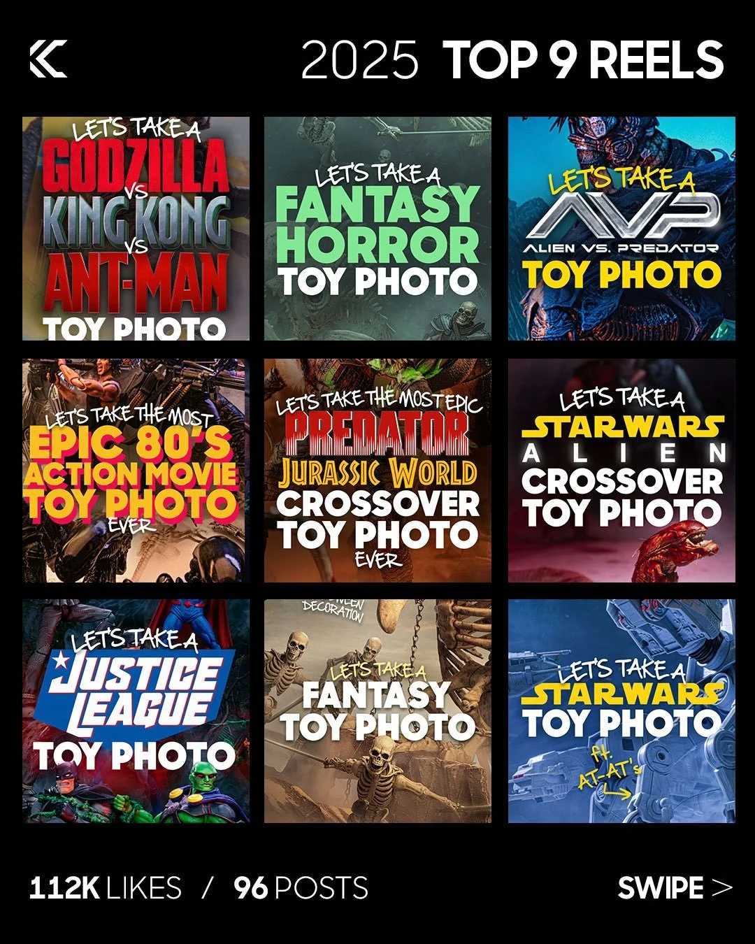 I thought I&rsquo;d share my top Reels of the year &mdash; and share some of my favorite behind the scene videos I&rsquo;ve created in 2025 &mdash; together in one place. The piranha-skeleton build just crossed 2M views, which has been wild to see! I