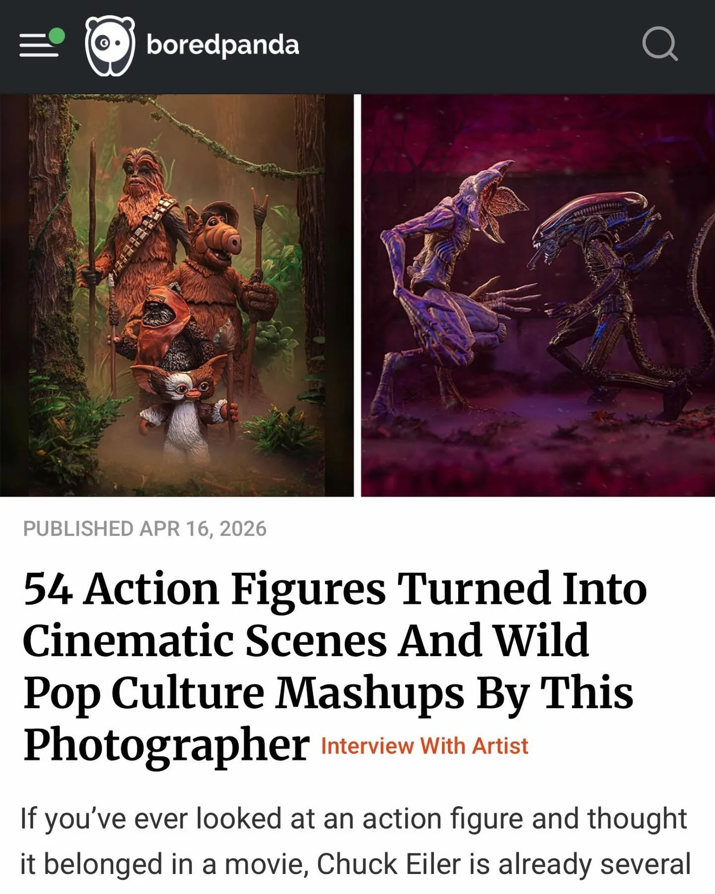 A huge thank you to @boredpanda for such a wonderful write-up! 

It&rsquo;s nice to step back and look at the work in a collection like this. It makes me reflect on how these images are brought from idea to final image and appreciate the scale of som