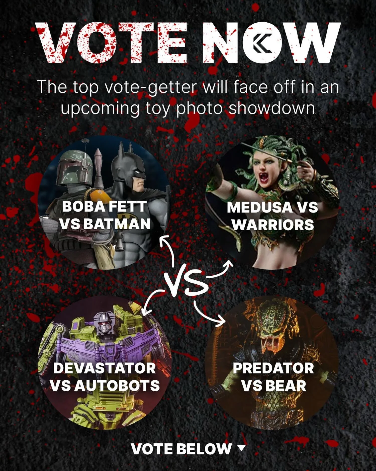 Pick the action scene of my next toy photo! 

Vote below or in my Instagram story by Sunday 5/17 by 10pm cst. I can&rsquo;t decide which of these I would want to shoot first&hellip; 🤔