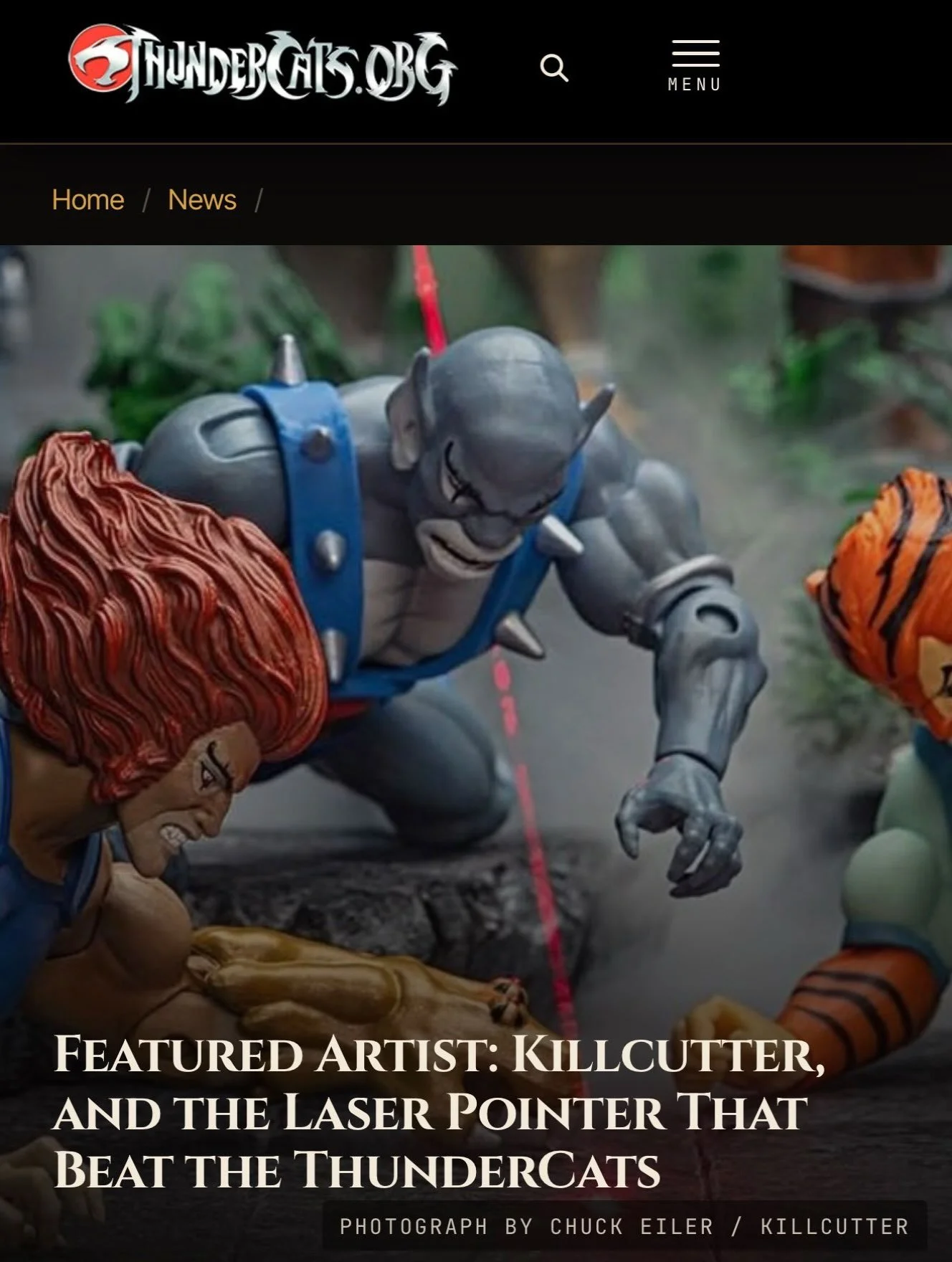 A big thank you to @thundercatsorg for the wonderful write up and for featuring my &ldquo;Distracted Felines&rdquo; toy photo. 

Go check out the article and all their awesome Thundercats content! Link in bio. 

#thundercats #80scartoons #toyphotogra
