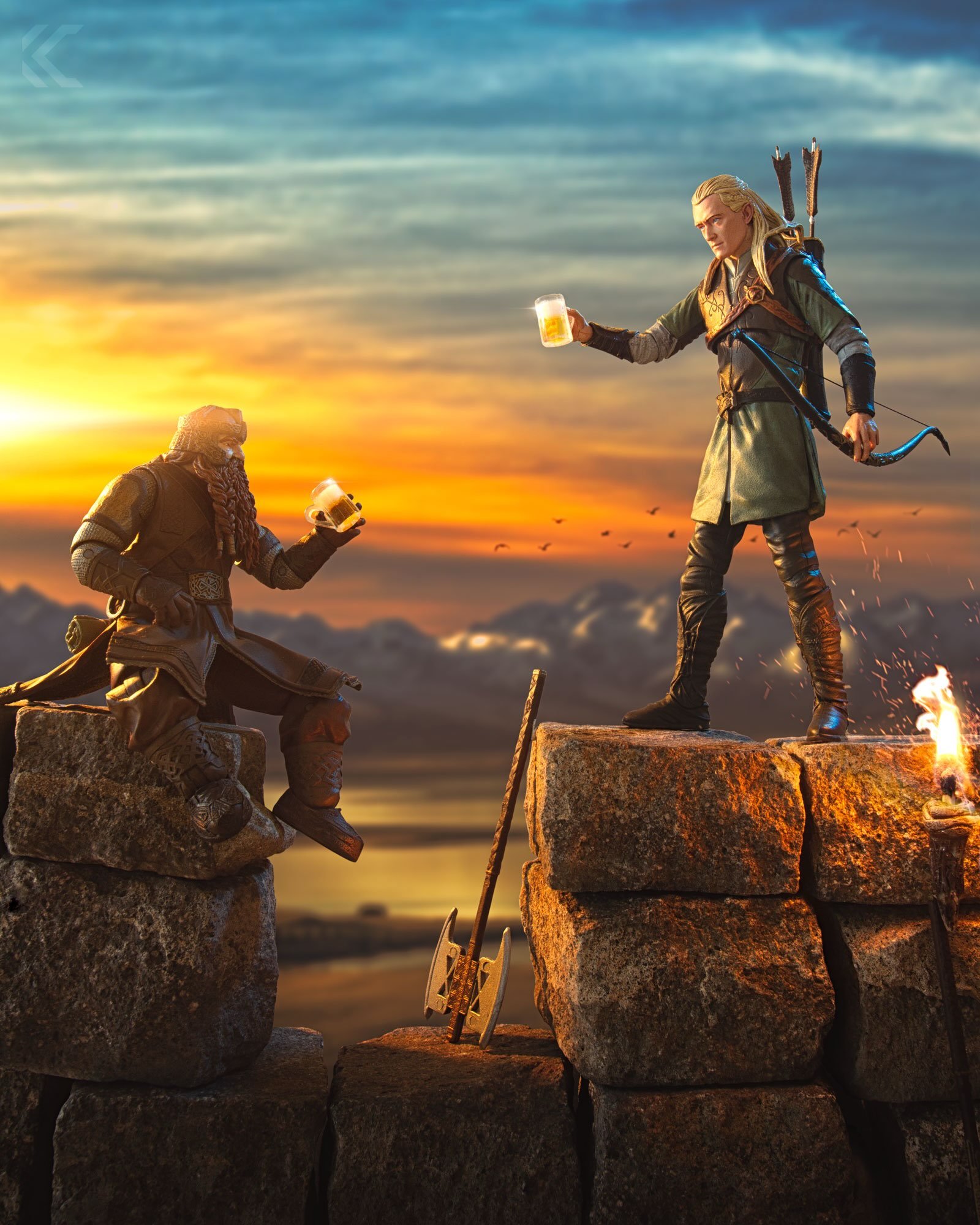 #Throwback to August 2022 &mdash; &ldquo;The Calm Before the Storm.&rdquo;

Before I started building my own sets, I relied a lot more on found materials. These small discarded brick pavers ended up making a surprisingly convincing castle wall.

For 