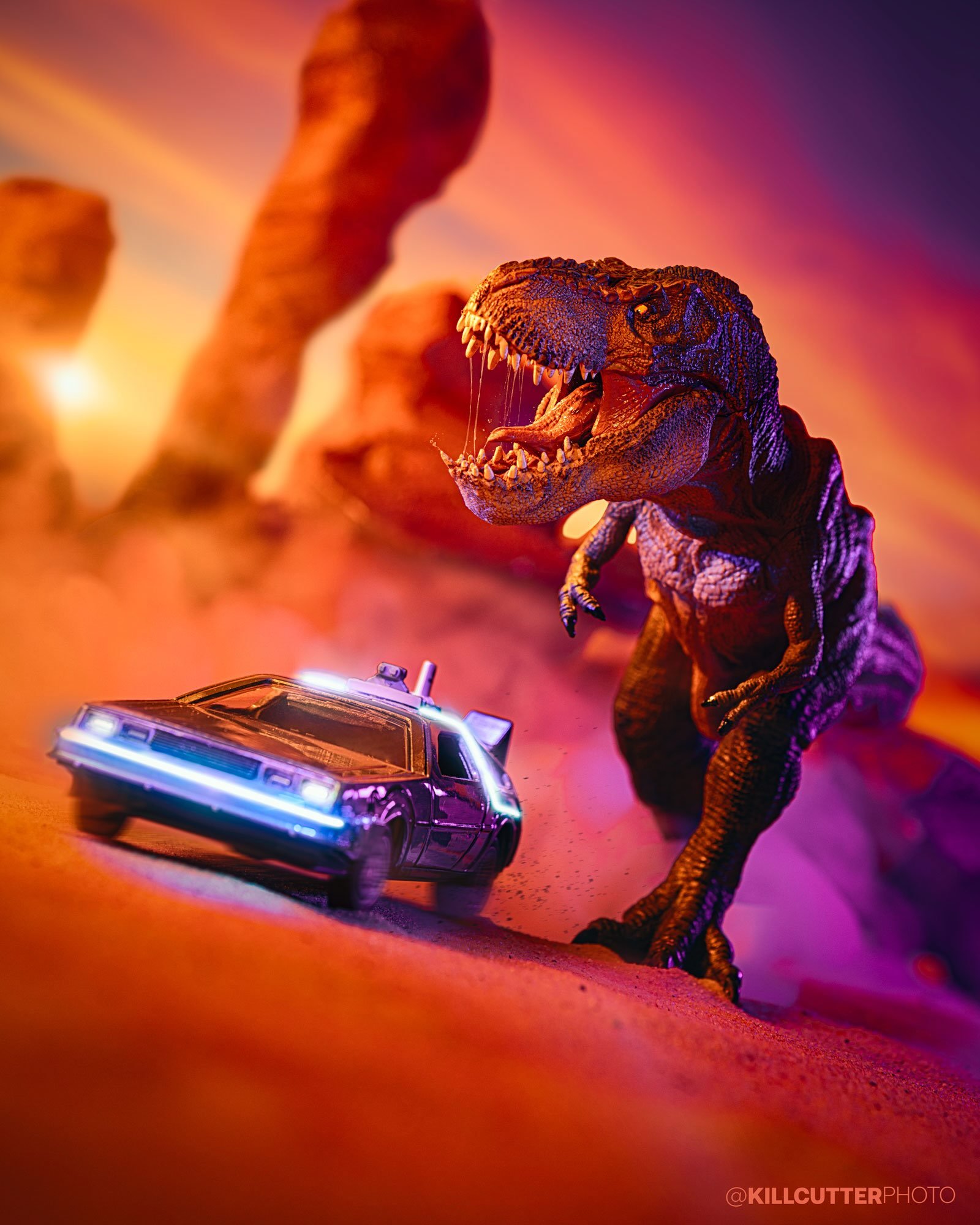 This is what happens when you mix up the MPH and the YEAR entry when driving the Delorean. 😂😂

#throwback to December 2024. Behind the scenes of my BTTF toy photoshoot titled &ldquo;88 million years ago&rdquo;

The scale of this&nbsp;@papo.officiel