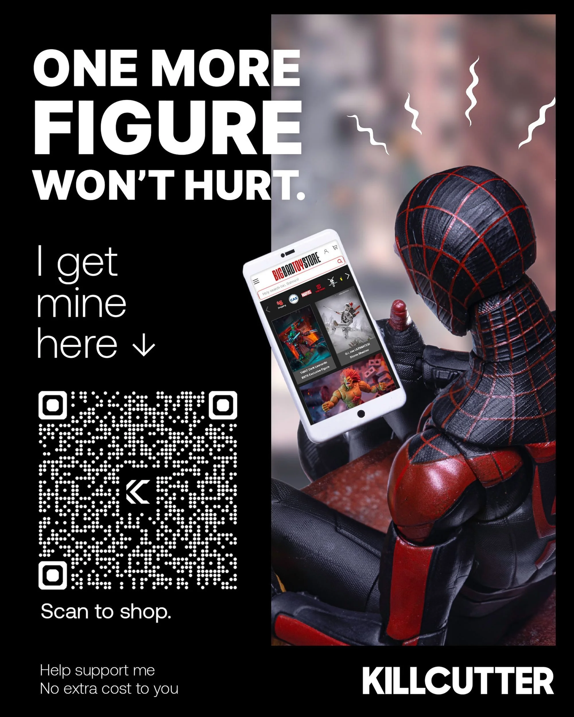 If you want to add something new to your shelf, diorama, or photo setup, you can scan my BigBadToyStore QR code right from the link in my bio and shop through my affiliate link. It helps support me at no extra cost to you.

HOW TO SCAN FROM THIS QR C