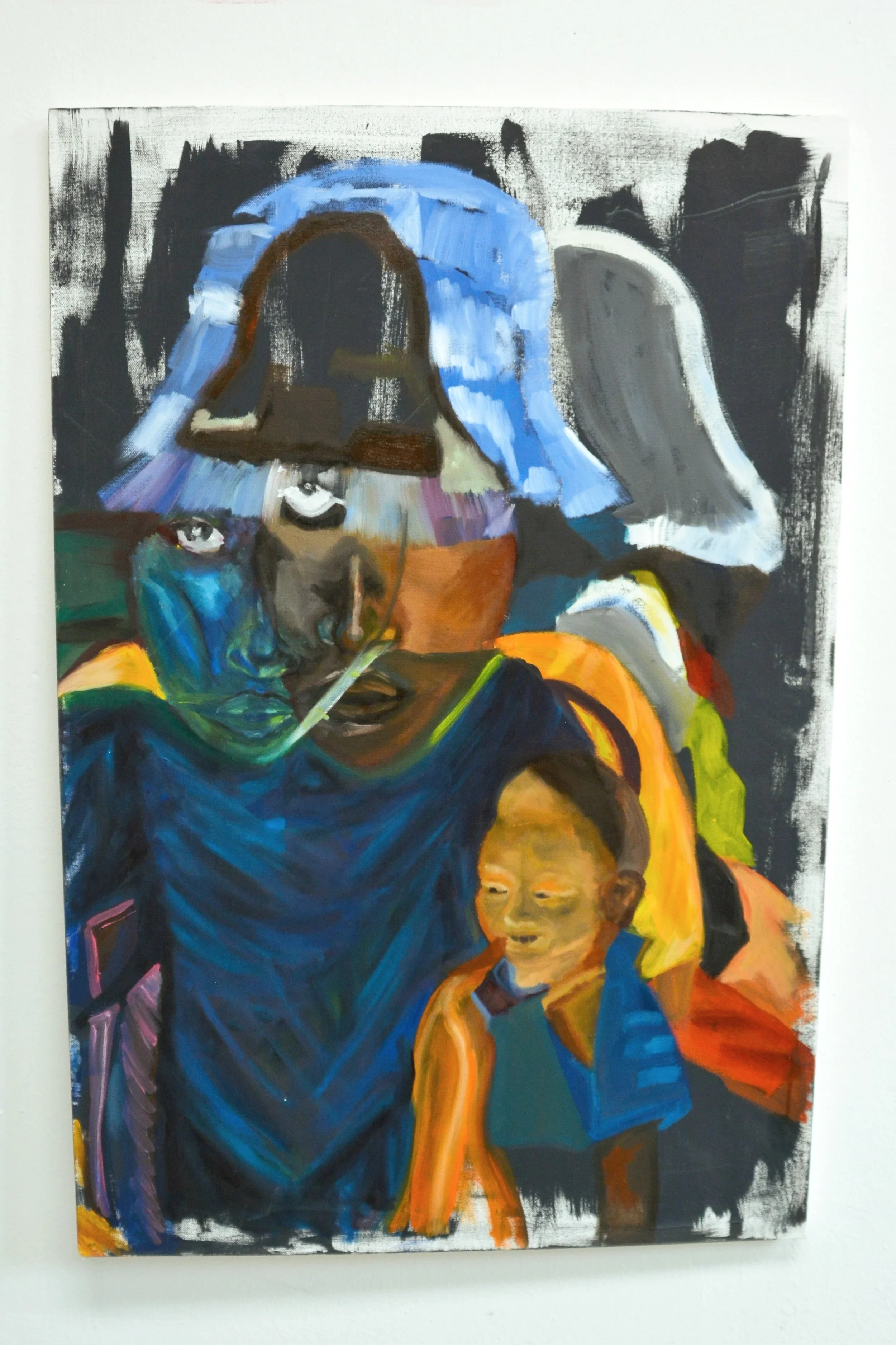 "Two headed Janis",2021, Oil,Canvas, 16x20in, 