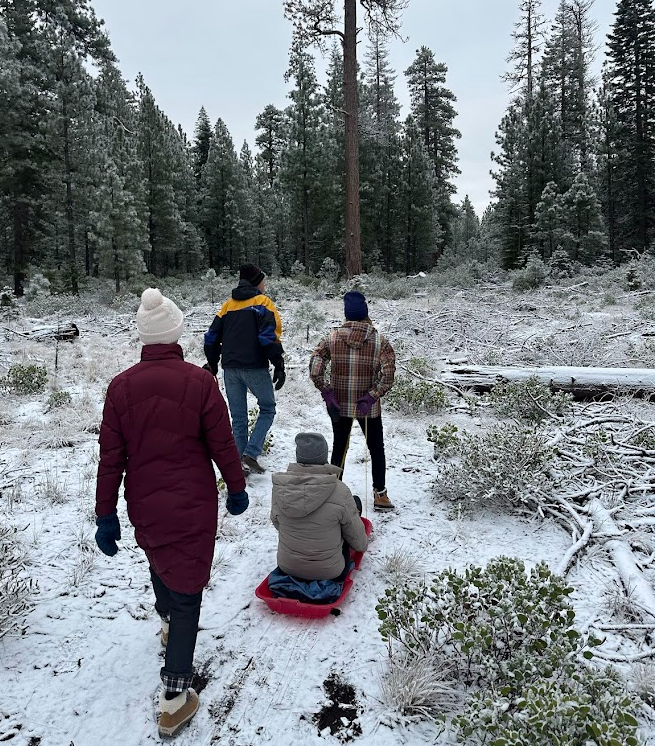 People gathering in Bend