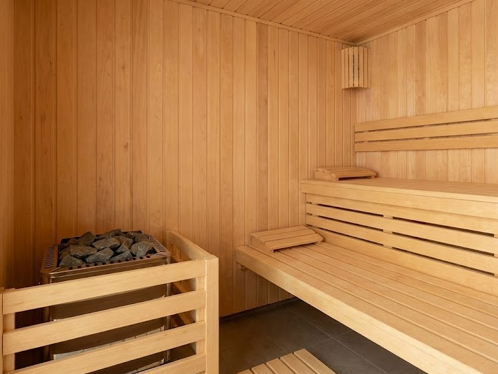 gym with sauna