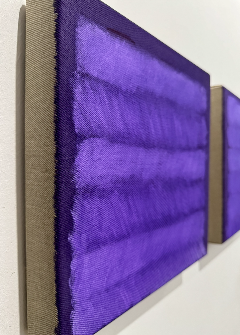 300125, 2025, 30 x 30 cm each, oil and acrylic on canvas