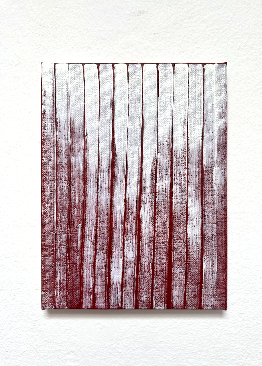 220126, 2026, 40 x 30 cm, oil and acrylic on jute