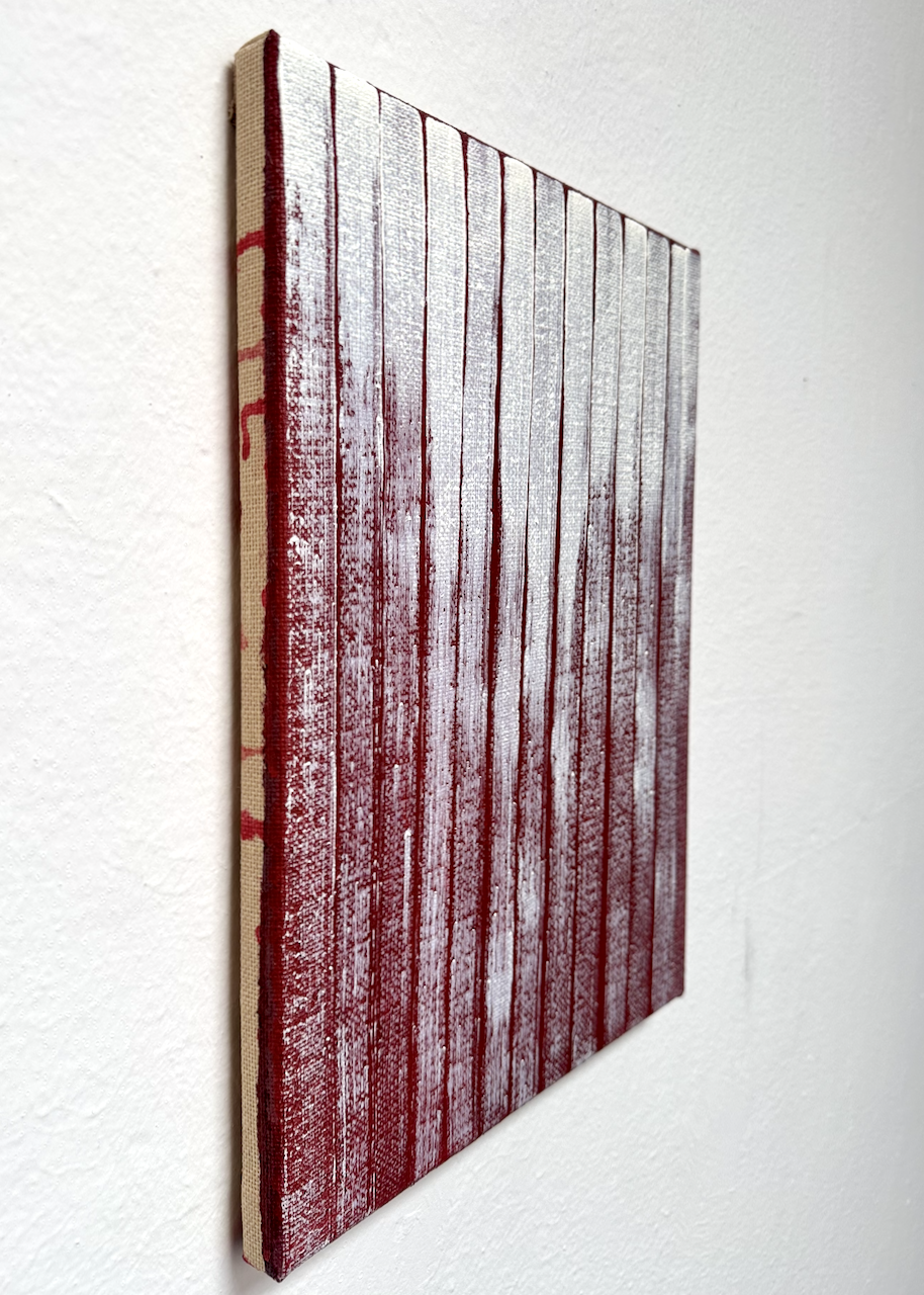 220126, 2026, 40 x 30 cm, oil and acrylic on jute