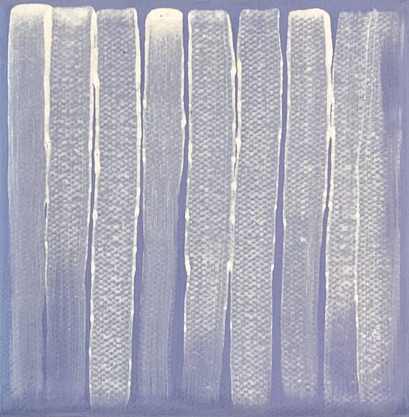 M series, 2026, each 10 × 10 cm, oil and acrylic on canvas