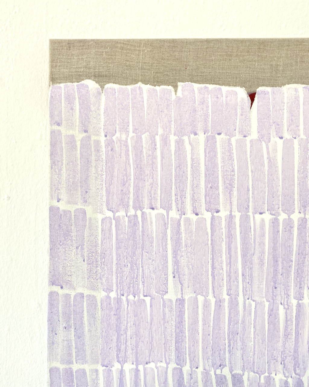 131224, 2024/25, 100 × 80 cm, oil and acrylic on raw linen