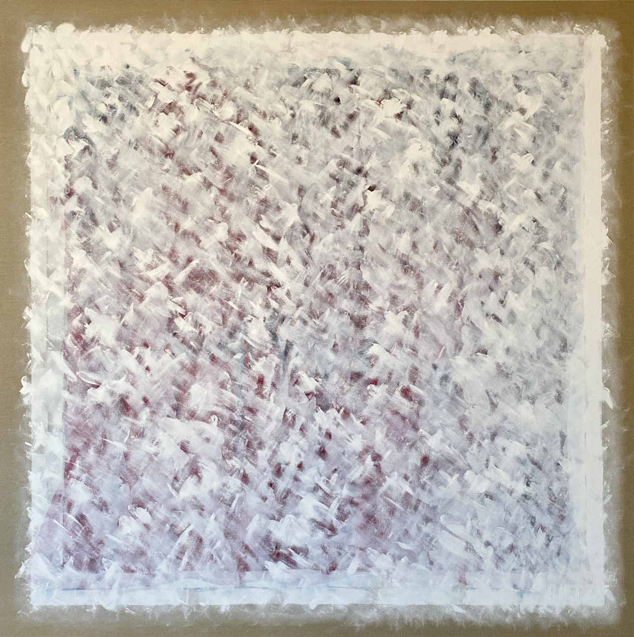 100225, 2025, 195 × 195 cm, acrylic on canvas
