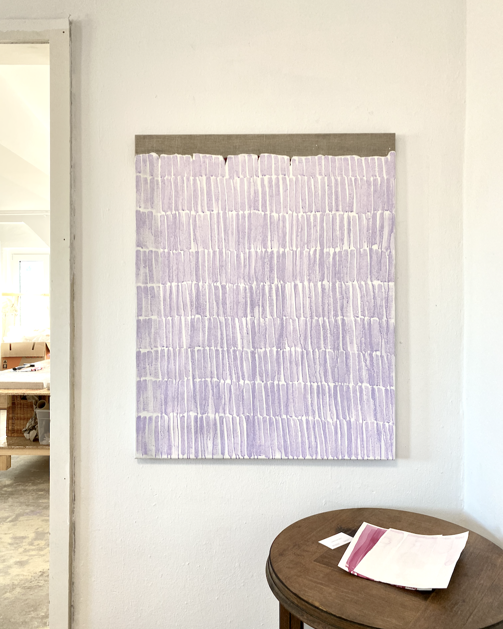 131224, 2024/25, 100 × 80 cm, oil and acrylic on raw linen