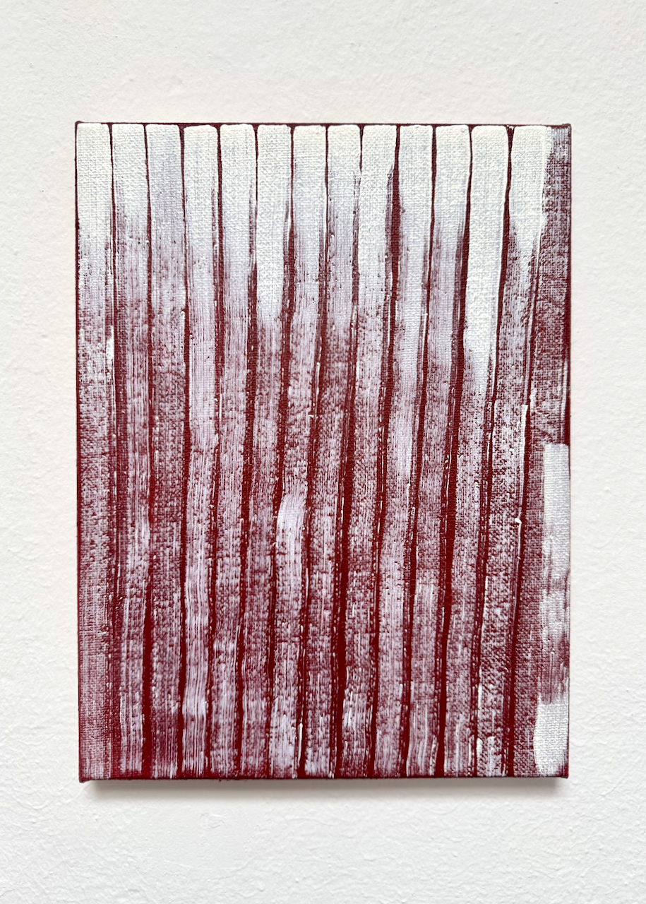 210126, 2026, 40 x 30 cm, oil and acrylic on jute