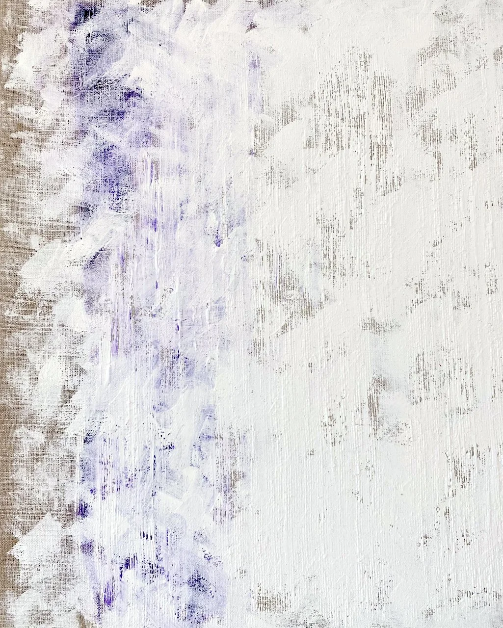 160425 details, 2025, 50 × 50 cm, oil and acrylic on raw linen