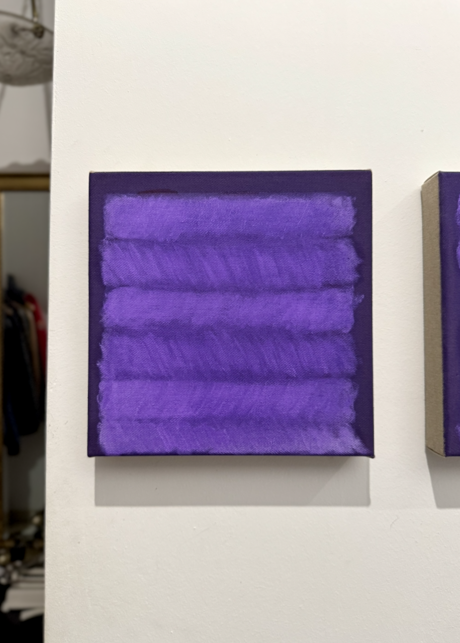 300125, 2025, 30 x 30 cm each, oil and acrylic on canvas