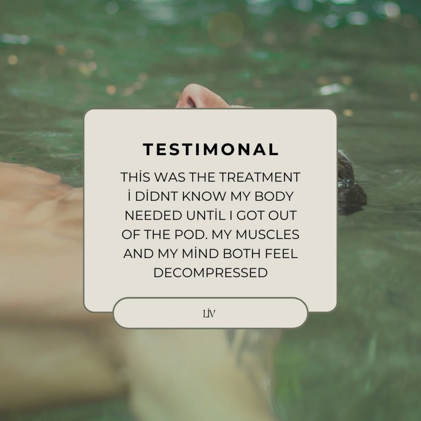 Feel like you've let go of all the pressure on your body and mind by spending 1 hour in our float pods
We have a couple of sessions available for today combine with the sauna or massage chair for a full mind and body RESET.
#thingstodoinoxford #oxf
